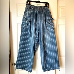 One Teaspoon Le Stripe Denim Parachute Jeans Size S